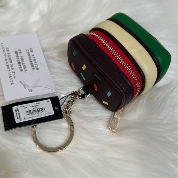 Kate Spade dolci rainbow pastry leather bag charm - Picture 4 of 8